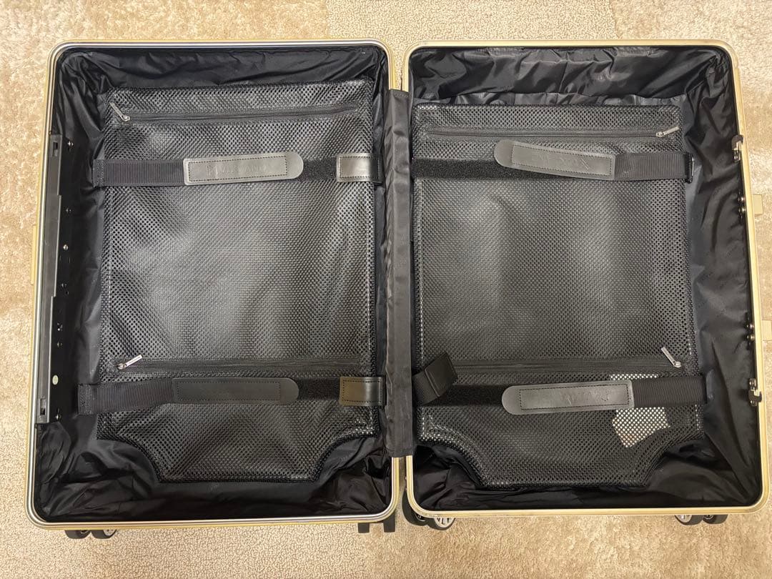 LANZZO VIKING アルミスーツケース 47L ゴールド 24inch