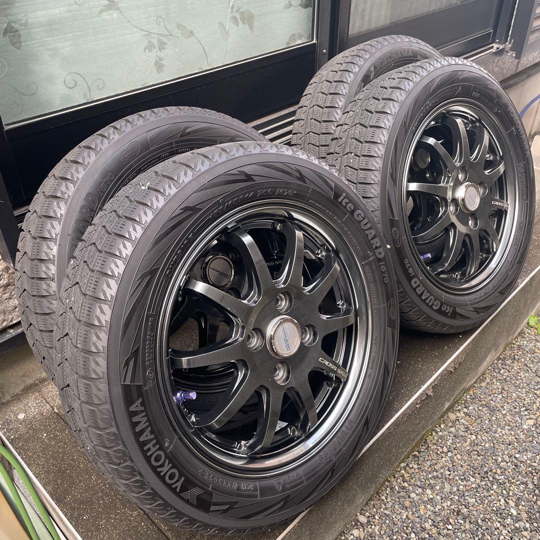 ヨコハマアイスガードIG70 155/65/14 21年製　アルミホイールセット