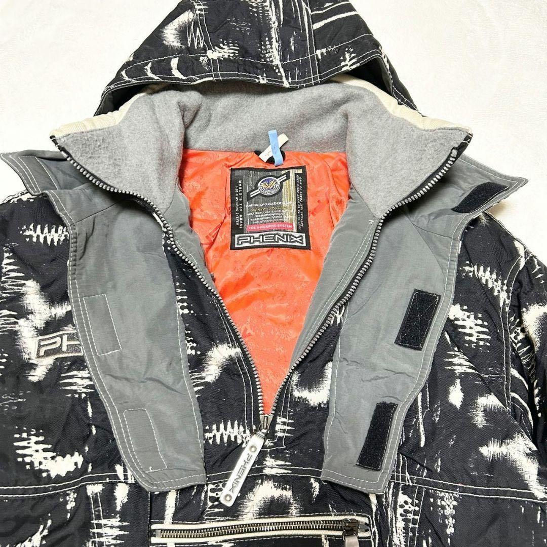 フェニックス【O】スノーボードウェア スキー ジャケット 総柄 ブラック Y2K