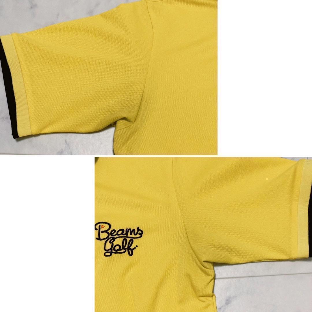 BEAMS GOLF ORANGE LABEL 襟裏ロゴポロシャツ　イエローXL