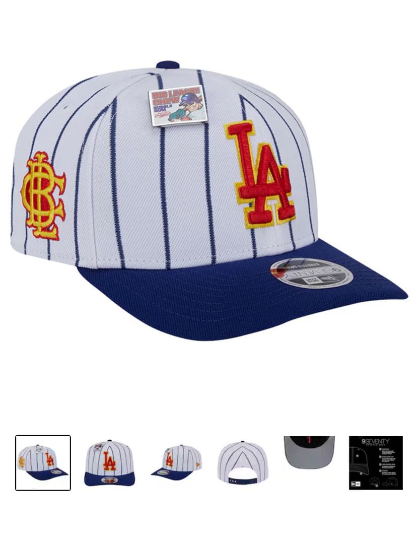 ドジャース　ニューエラ　キャップ　ストライプ　大谷翔平　9SEVENTY 帽子