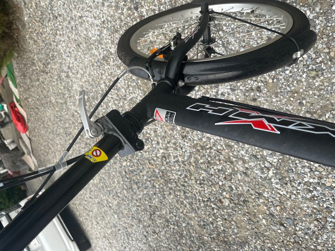 折りたたみ自転車 ブラック フロントサスペンション付き　直接引き取り