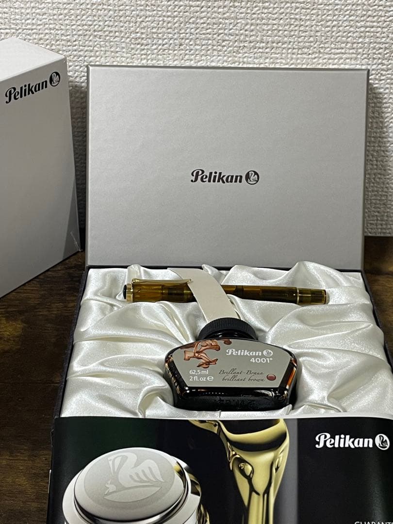 試筆のみ　2014年　特別生産色　万年筆　M200 コニャック　EF 備品付き