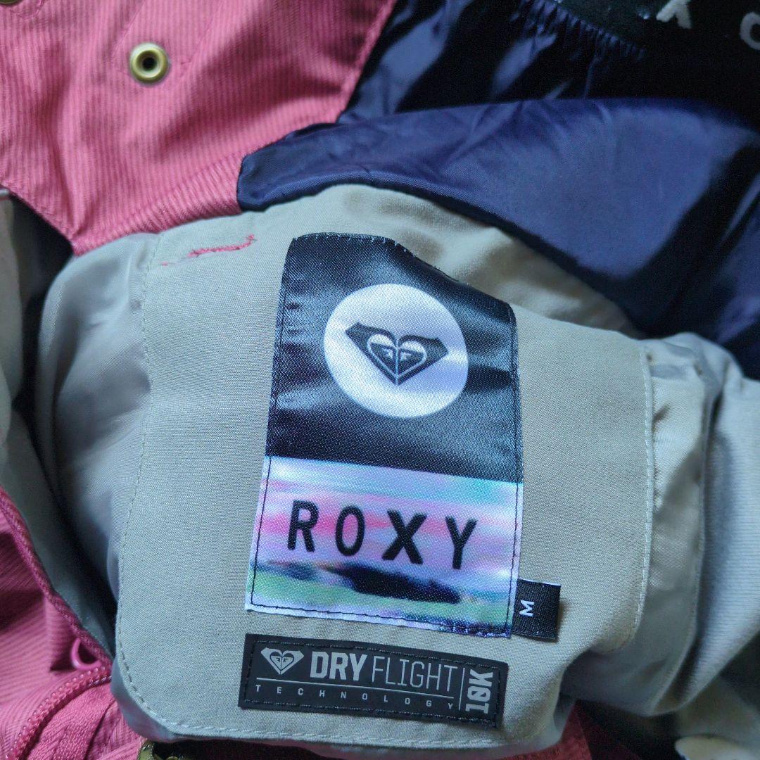 ROXY　スノボウェア　上下セット　Ｍ　総柄　ボタニカル　ワインレッド　ボルドー