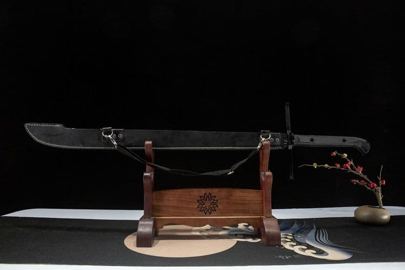 メセル大刀 ブラック 古兵器 武具 刀装具 西洋刀 手鍛造打 鋼刀 冷兵器