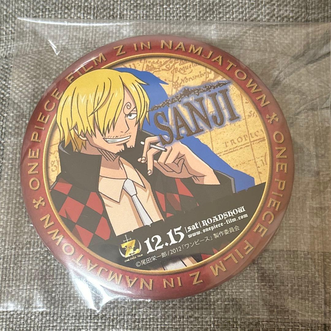 ワンピース　ナンジャタウン　サンジ　缶バッジ