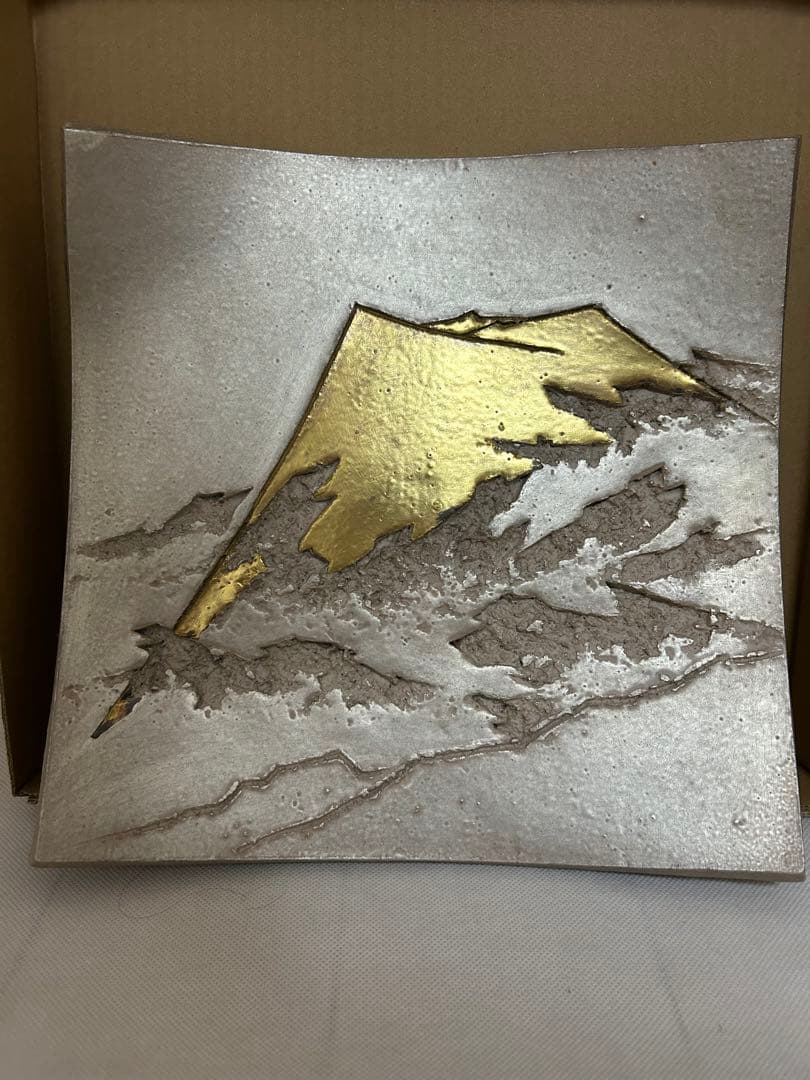 飾り皿　富士山