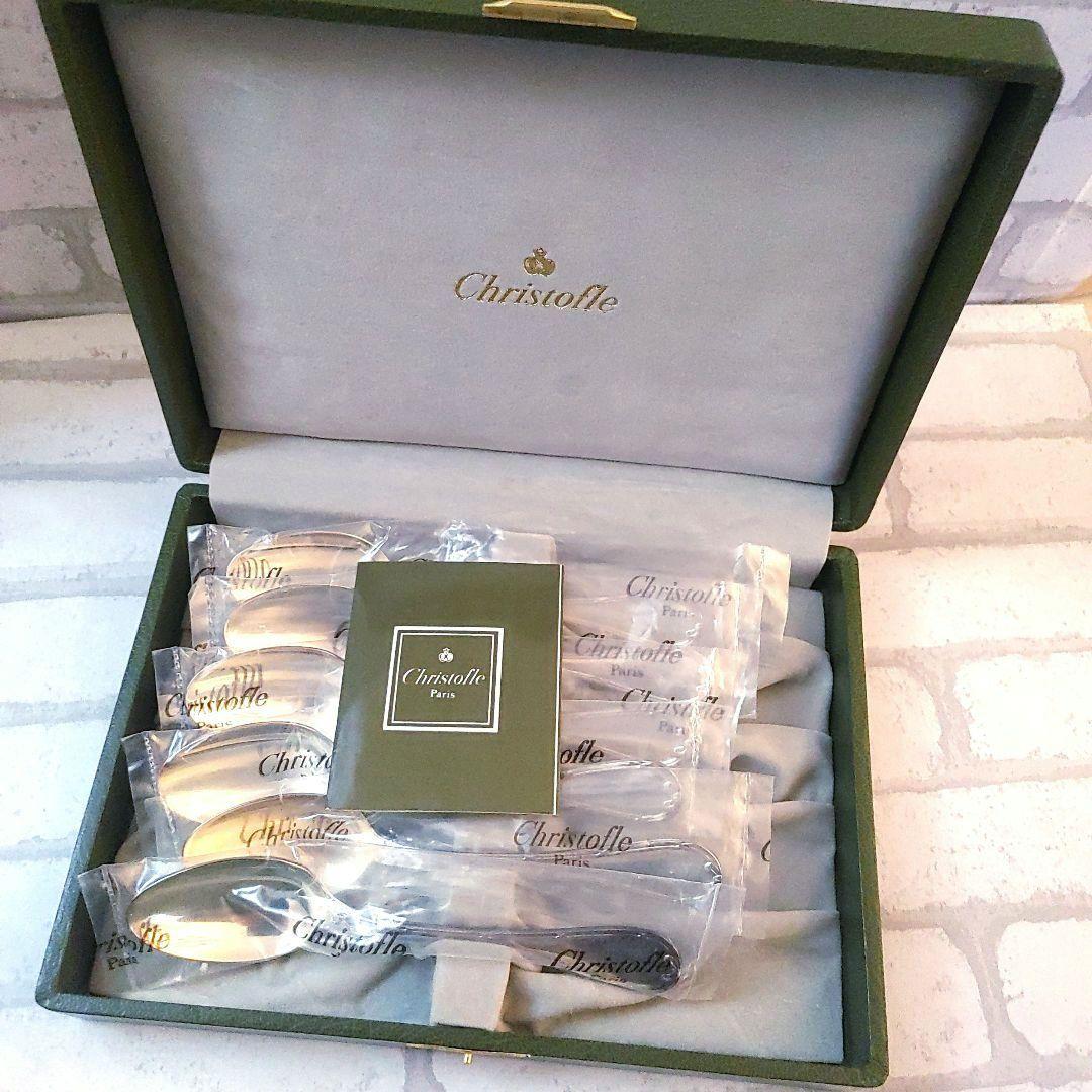 クリストフル◆ スプーン 6本セット◆未使用未開封◆箱付き