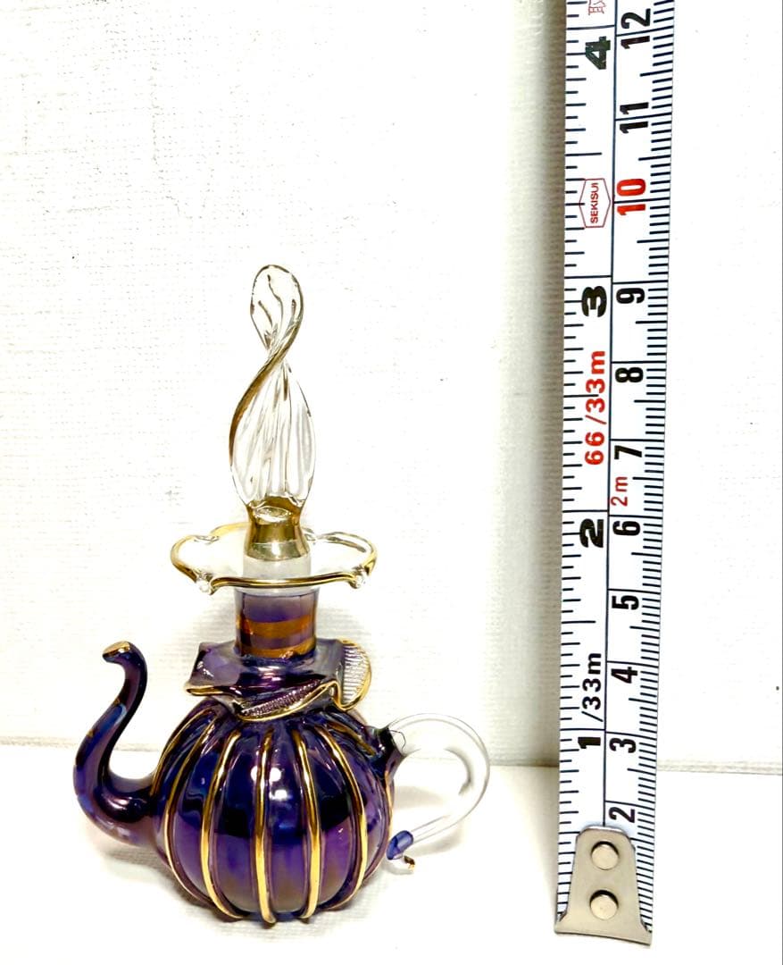 エジプト　香水瓶　アートガラス　アトマイザー　9個セット