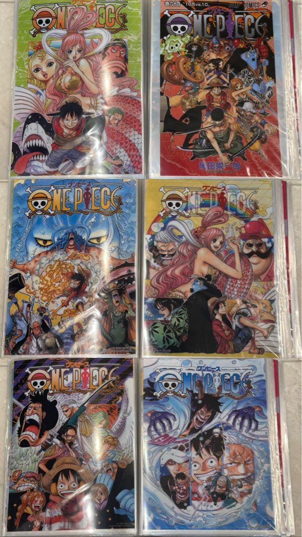 ワンピースA4クリアファイル　ONE PIECEコミックカバー　投票　一番くじ