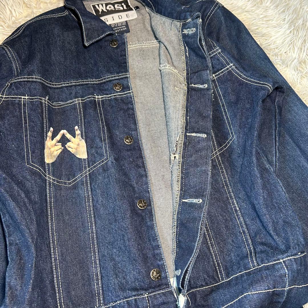 美品　WEST SIDE デニム ツナギ オールインワン XL 濃紺 bboy