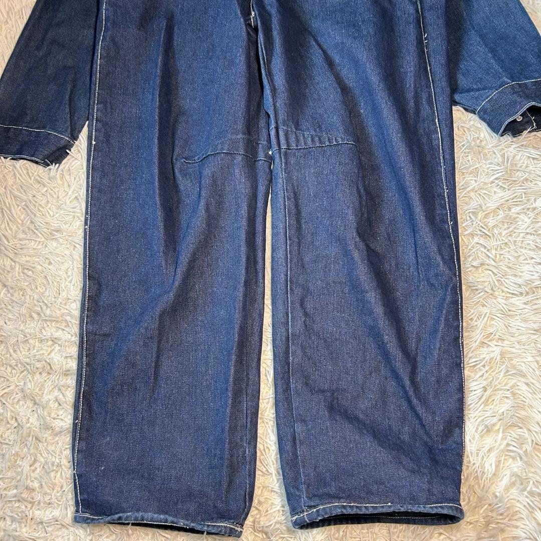 美品　WEST SIDE デニム ツナギ オールインワン XL 濃紺 bboy