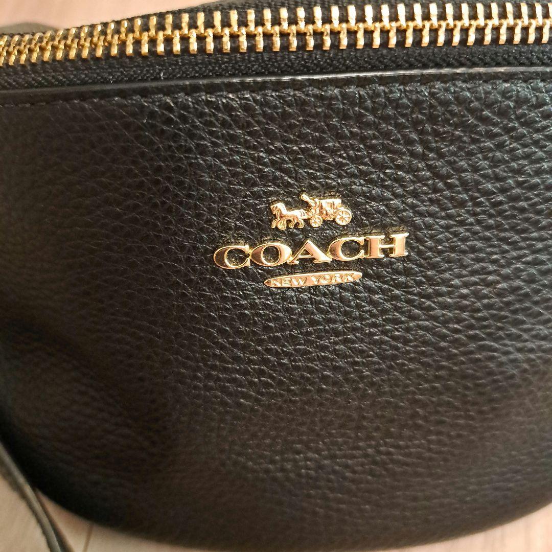 極美品★COACH コーチ ボディバッグ ウエストポーチ レザー ゴールド金具