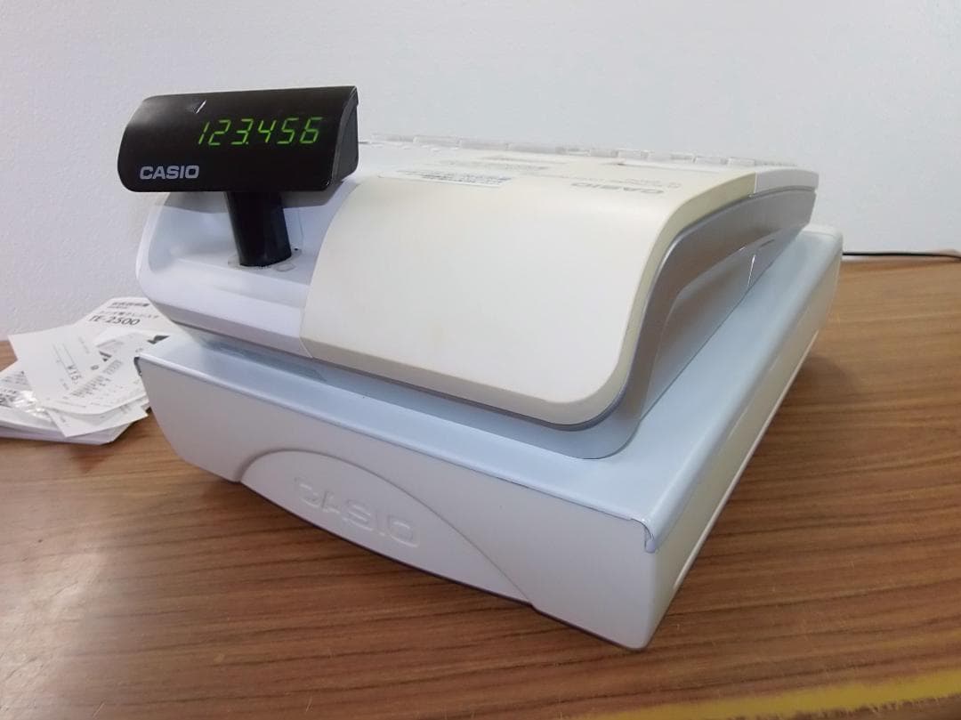 設定無料 CASIO TE-2500-15S レジスター 15部門 250815