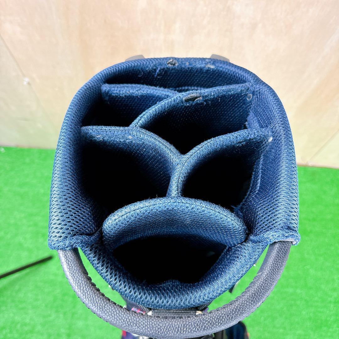 PEARLYGATES キャディバッグ スタンド式 ヘッドカバー付き 6分割