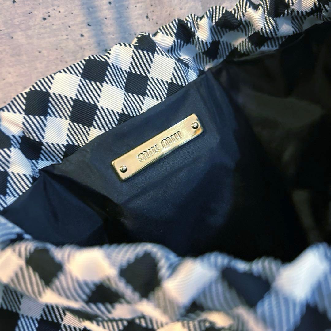 mimiu ギンガムチェックバッグ