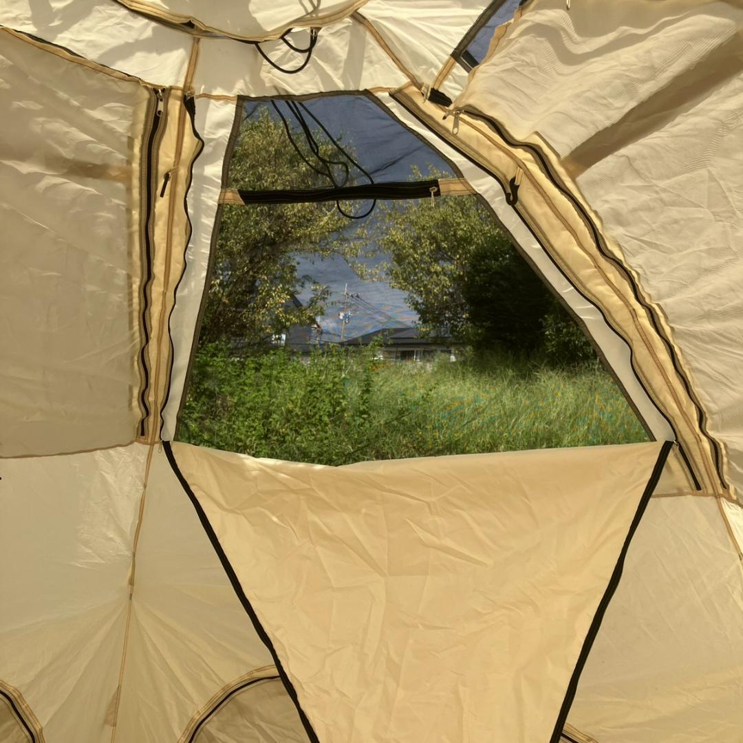 DOD T6-057-BR 大型ワンタッチ でかキノコテント しいたけ ブラウン