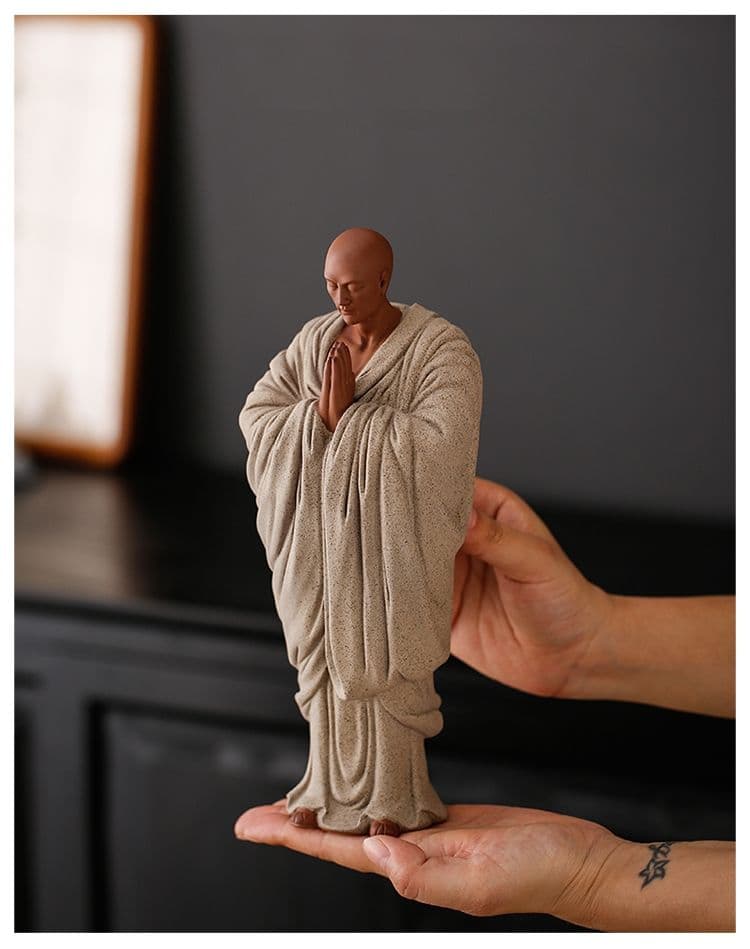 紫砂 布施小僧 茶道具 工芸品 美術品 置物