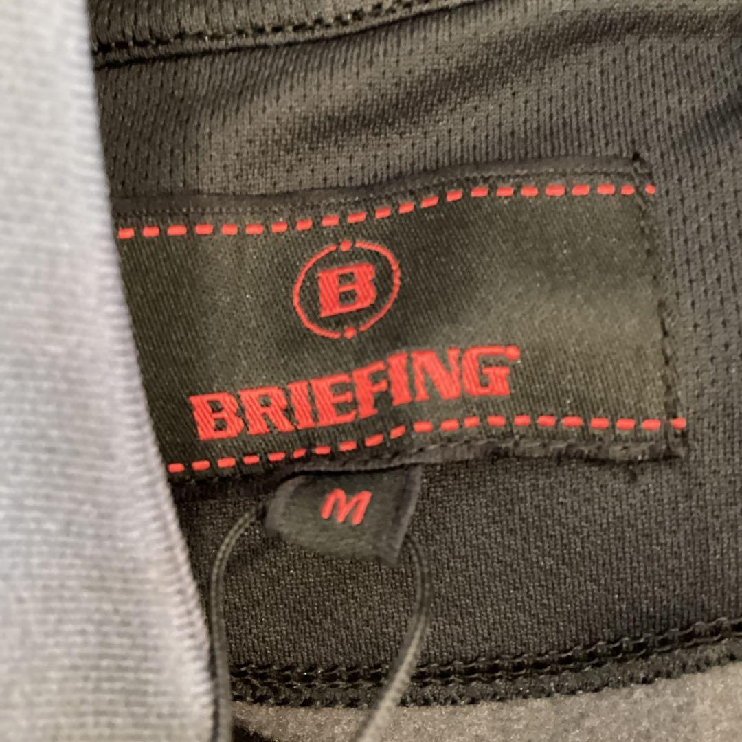 新品　BRIEFING MEN’S LOGO HOODIE チャコールM