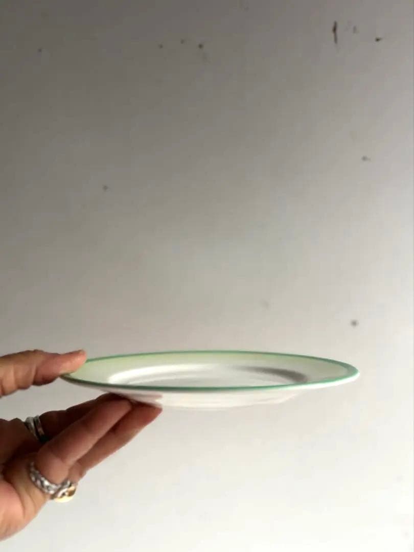 839 英国アンティーク Shelley シェリー プレート皿 2枚組 約18㎝