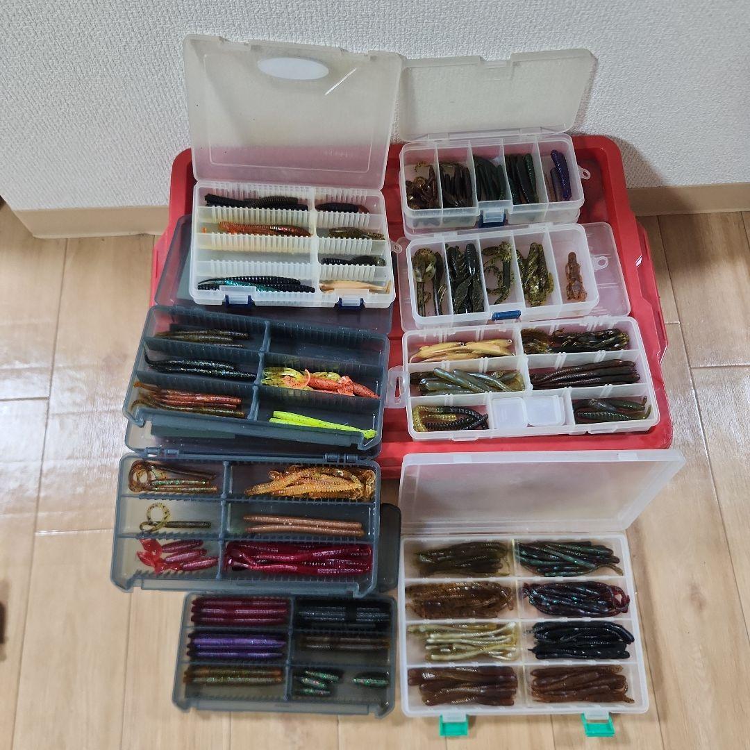 バス釣り引退　ワーム　フック　シンカー　ジグヘッド　まとめ売り★