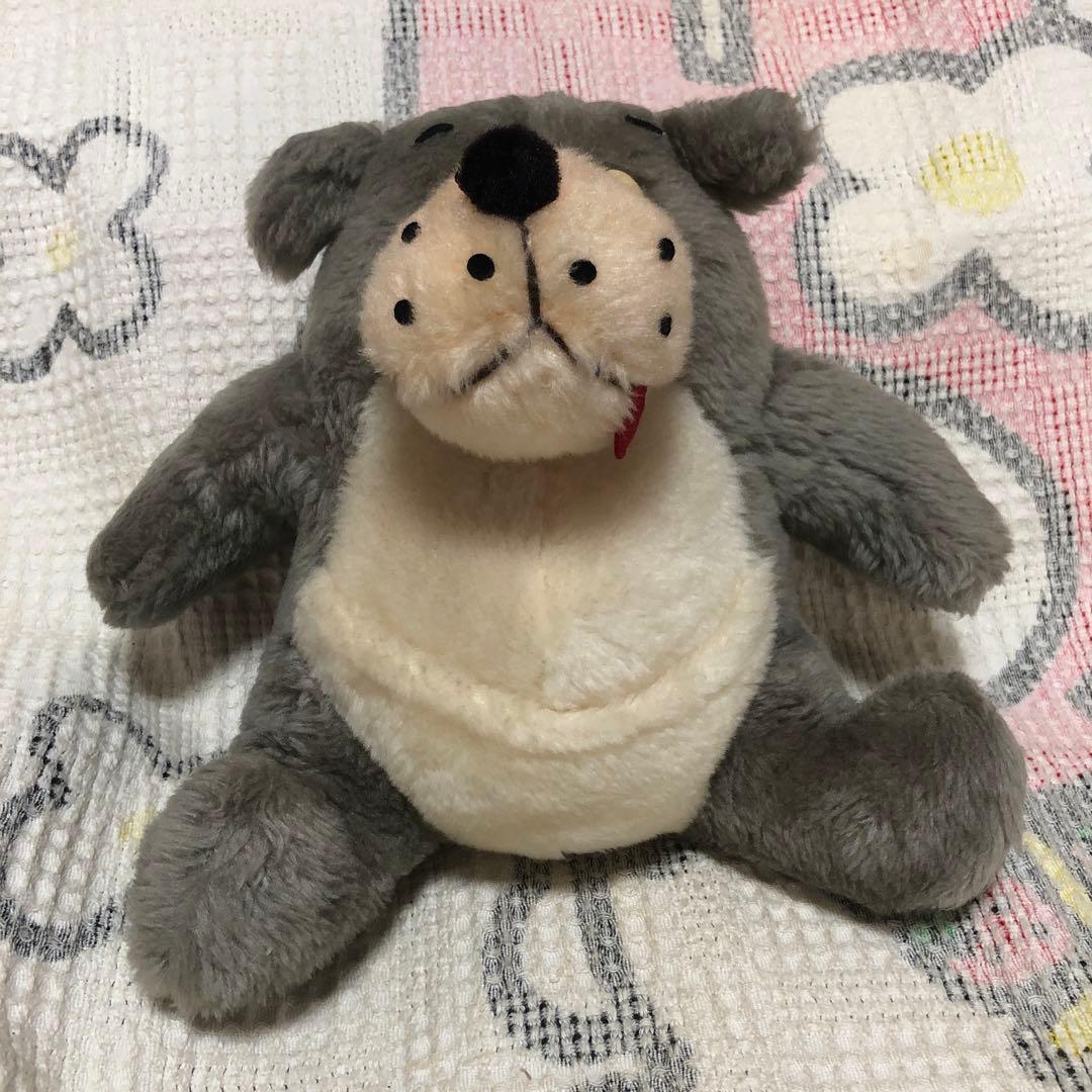 昭和レトロ　ヴィンテージ オオカミ　ぬいぐるみ　中古品　メーカー名不明