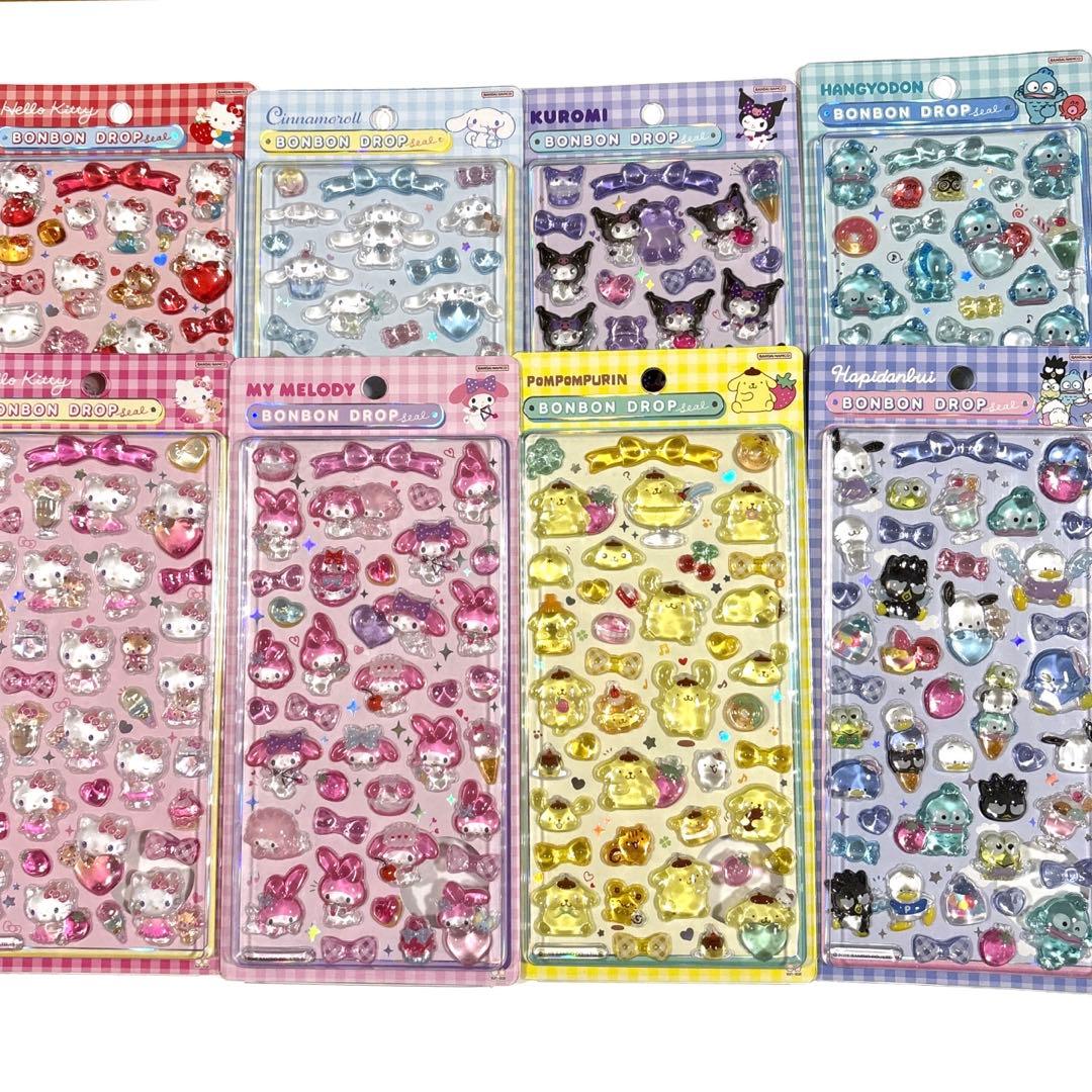 【国内正規品】ボンボンドロップシール サンリオ全8種