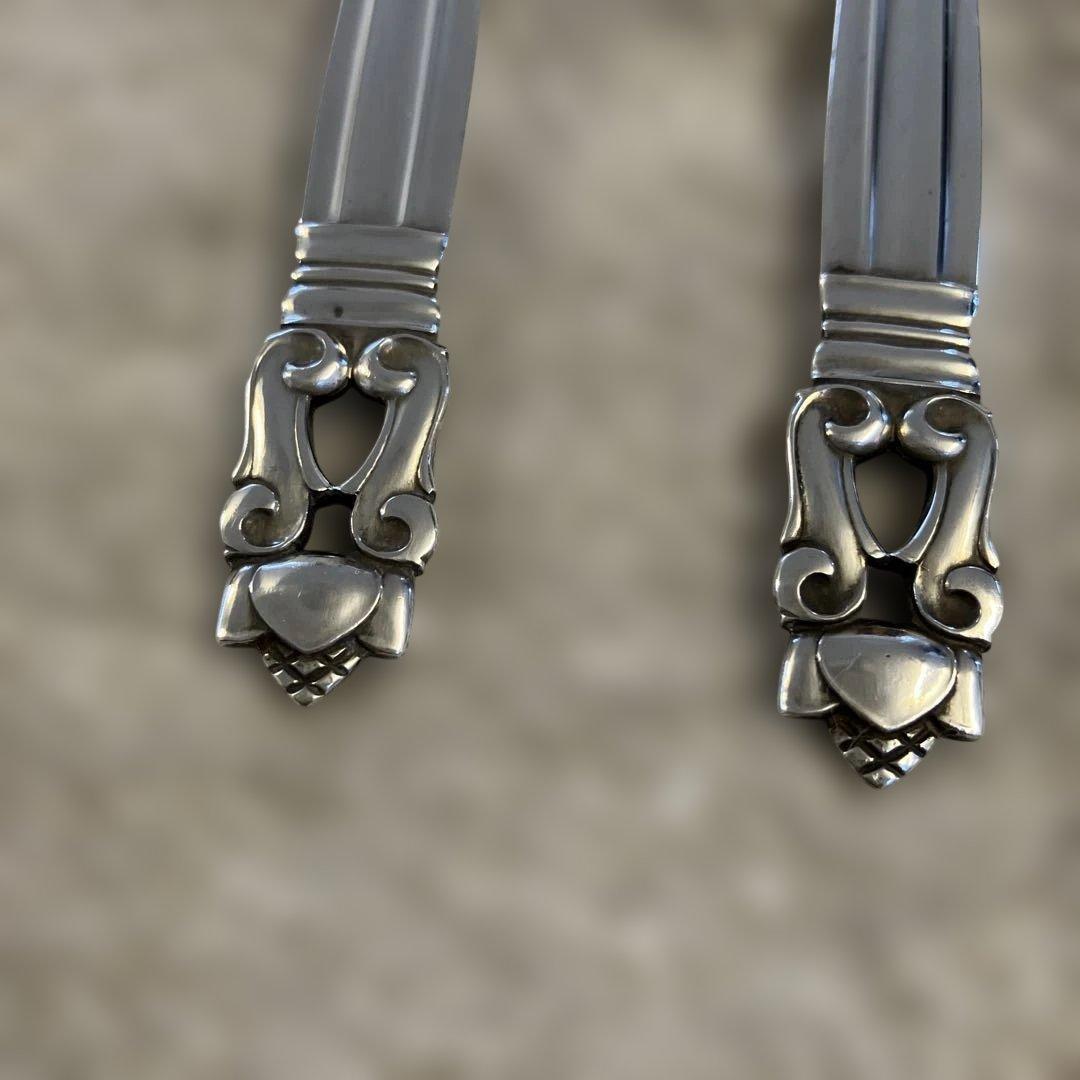 ジョージジェンセン銀製装飾　スプーン４個　15.5cm