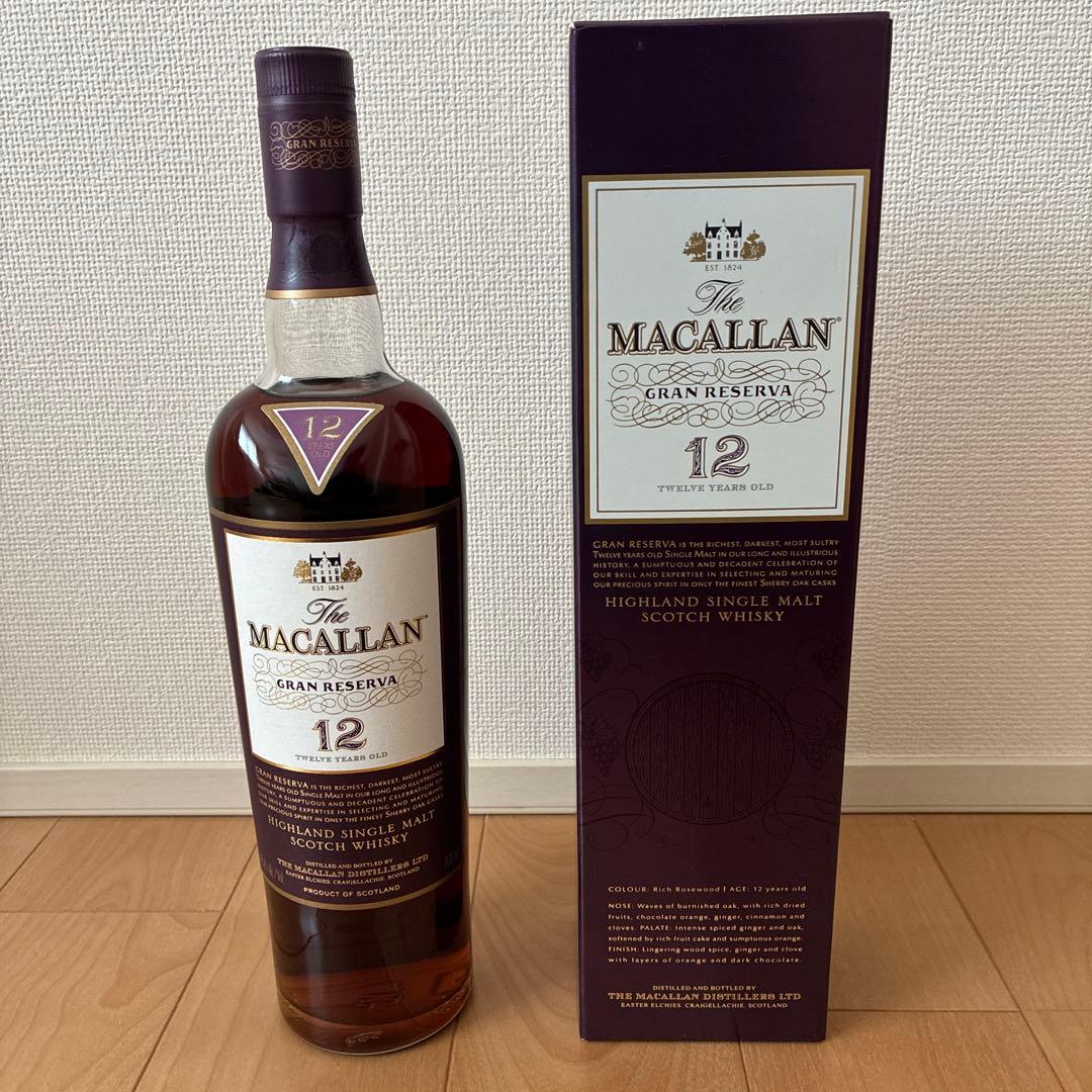 【未開栓新品】マッカラン　グランレゼルバ　12年　箱付き