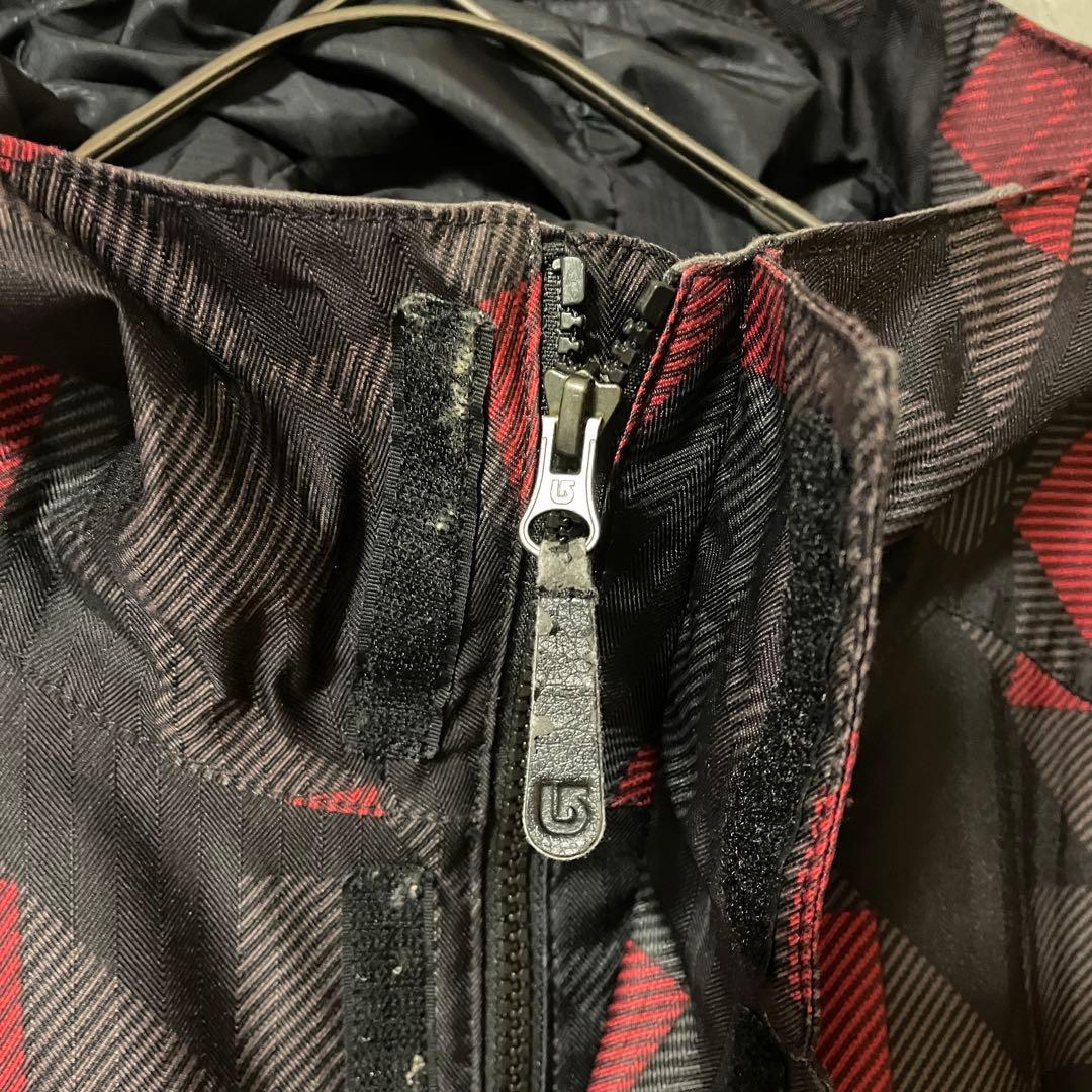 BURTONバートンスキージャケットスノーボードウェアパーカーフード黒ブラック赤