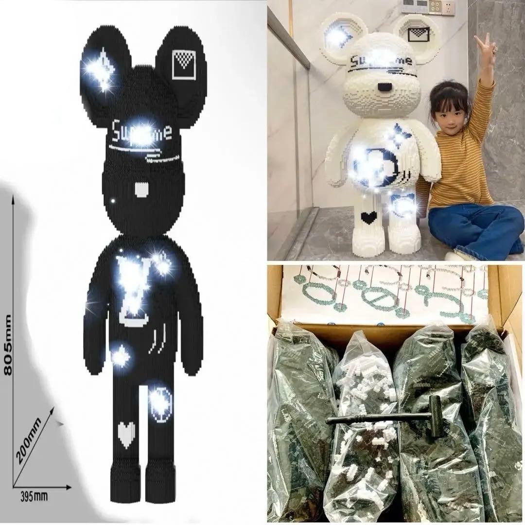 くま　黒色　80cmぐらい　組み立て