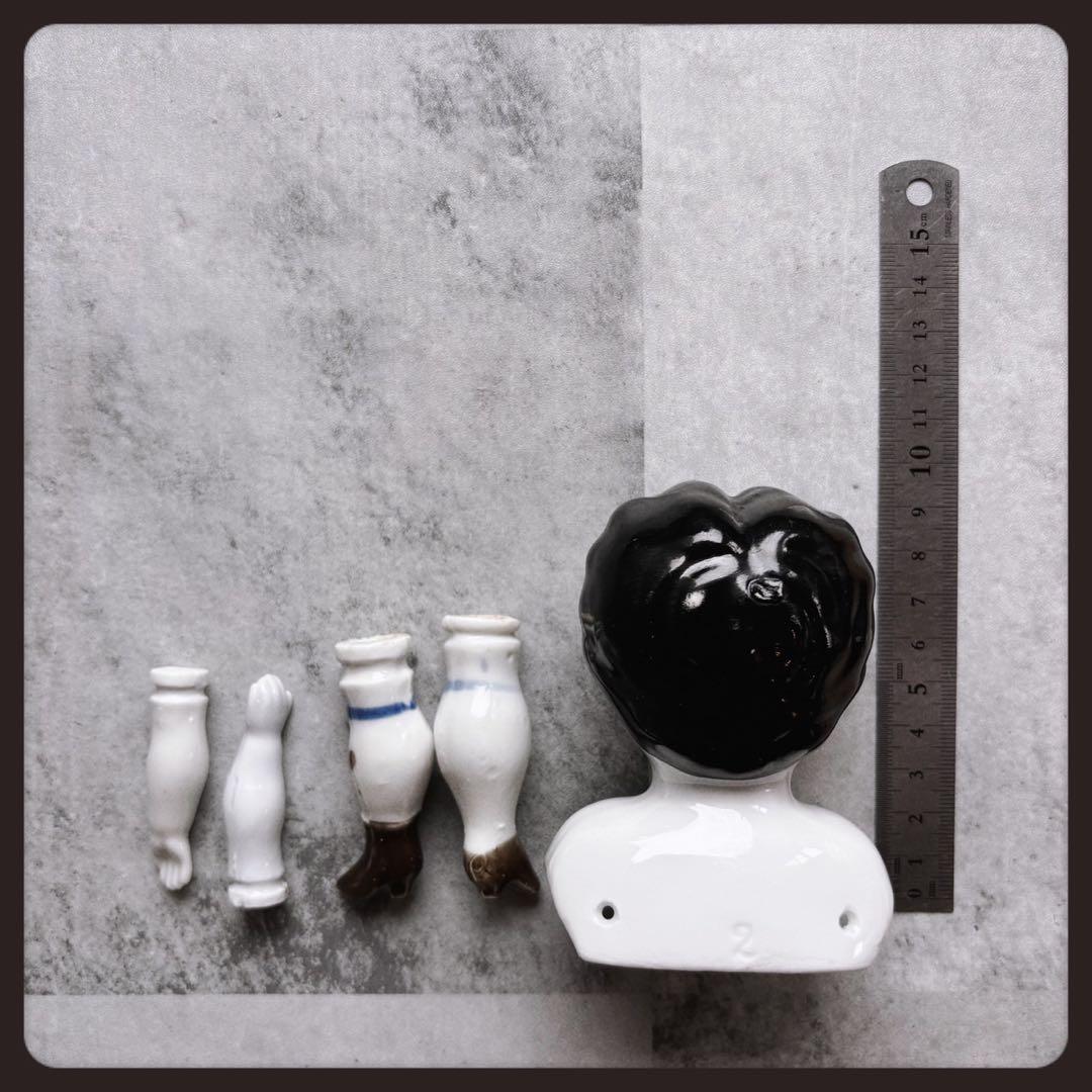 アンティーク チャイナヘッドドール　 ドールパーツセット ドイツ製