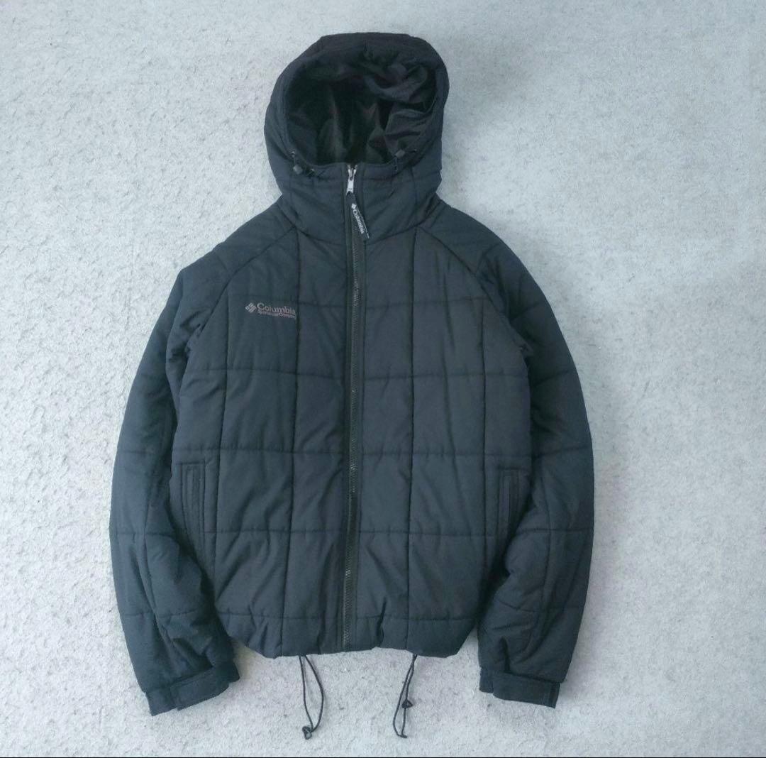 Columbia パファージャケット ブラック パフ フーディ