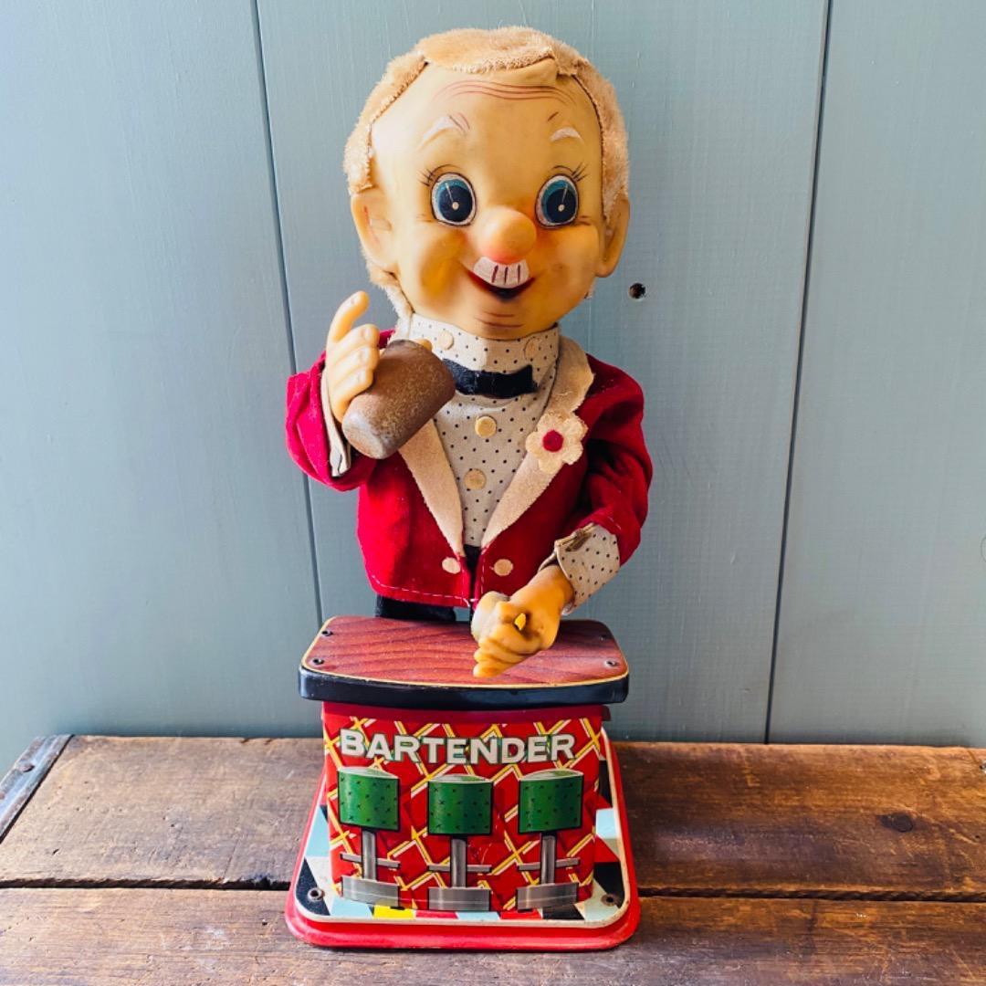 ▶︎▶︎SALE▶︎▶︎ 【1950's vintage】バーテンダー ブリキ 人形