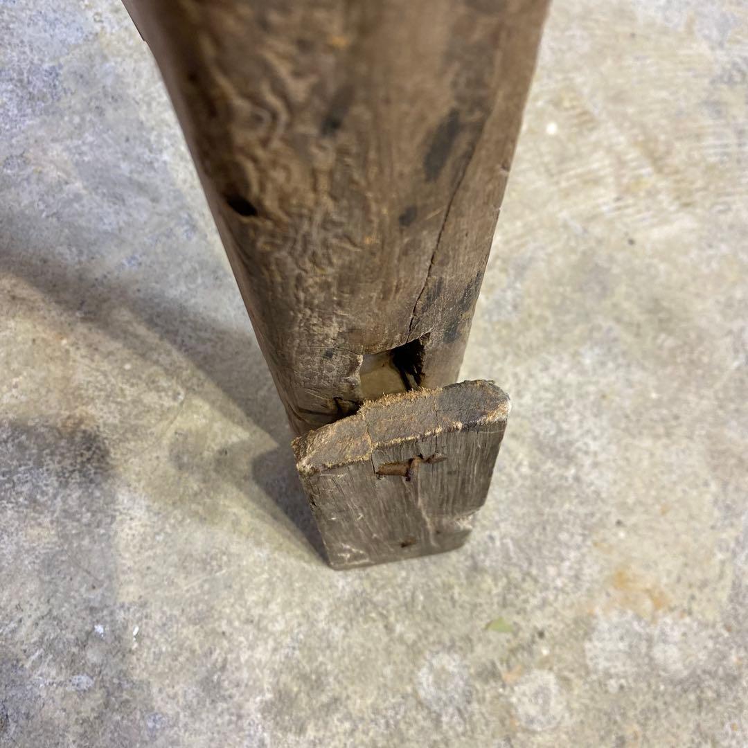 古い木製のスツール 花台 椅子 アンティーク