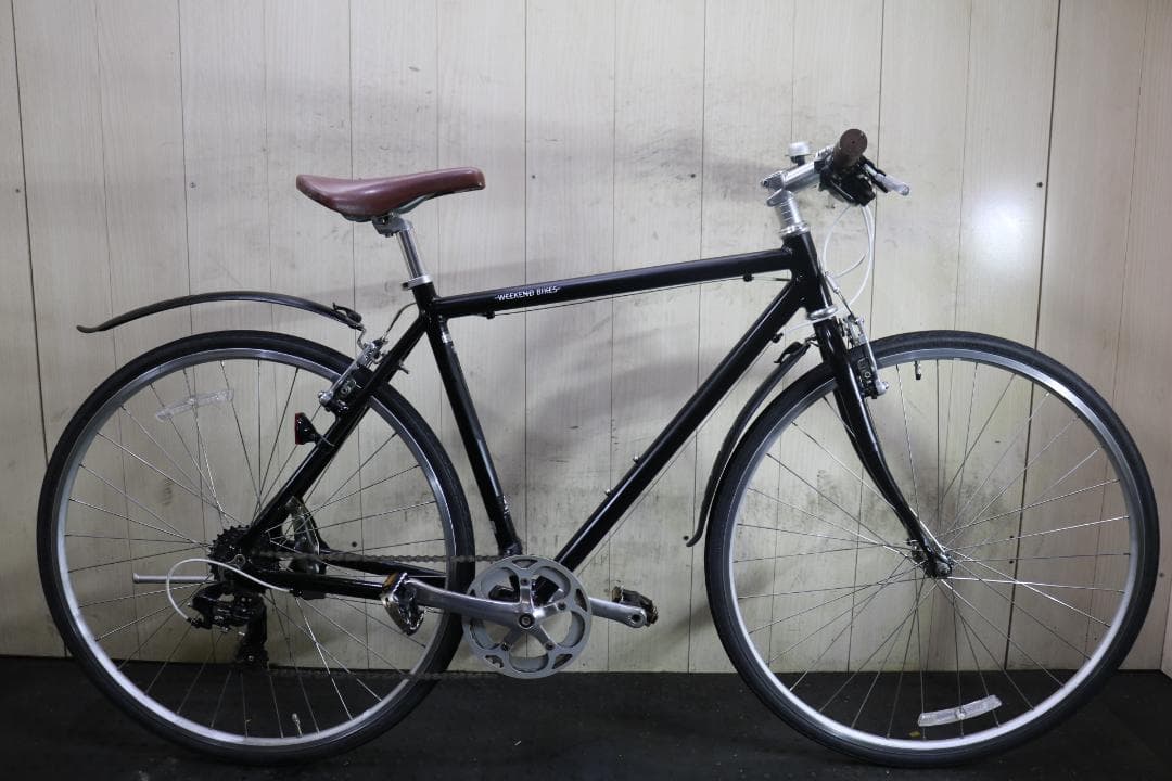 あさひ製WEEKEND アルミ 700C 7速 510mm BLACK クロス