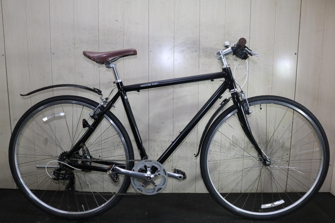 あさひ製WEEKEND アルミ 700C 7速 510mm BLACK クロス