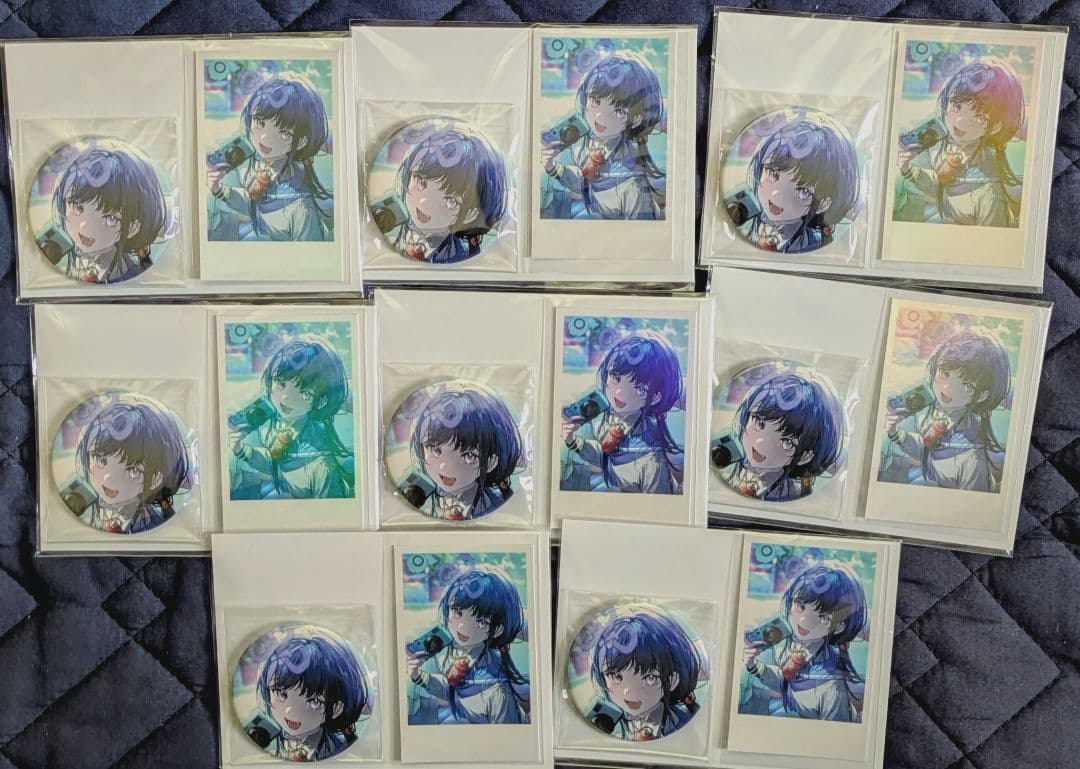 先斗寧　2024誕生日グッズ　缶バッチ＆チェキ風カード