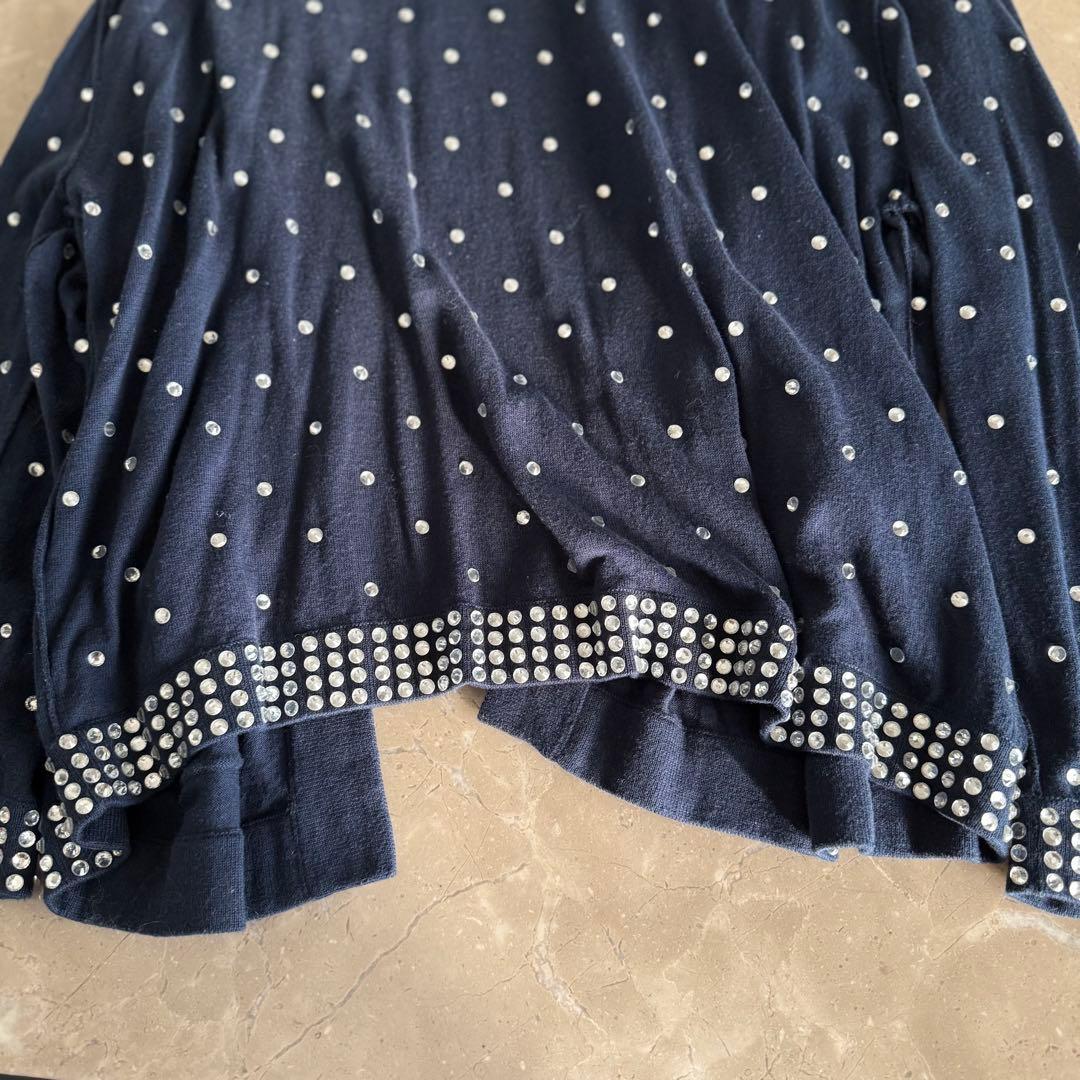 美品★定価17万円★Zhor&nema★美しいクリスタルイージーカーディガンM