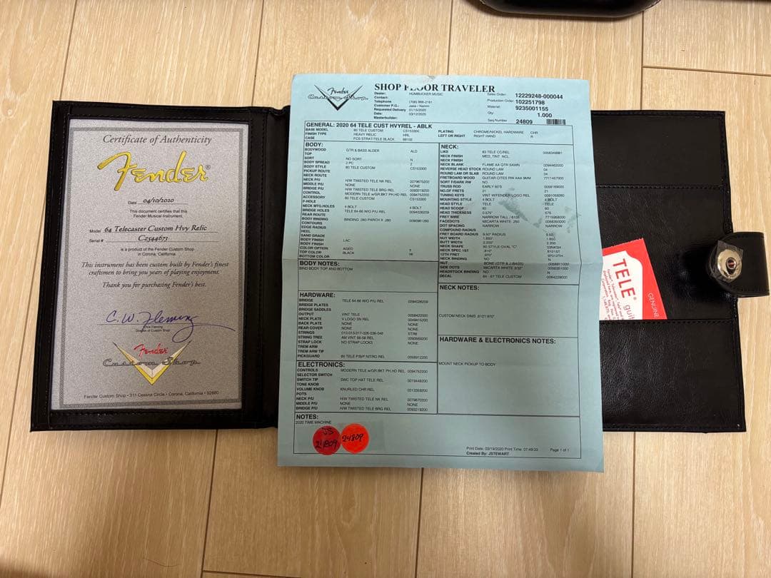 Fender customshop 64 カスタムテレキャスター　ヘビーレリック