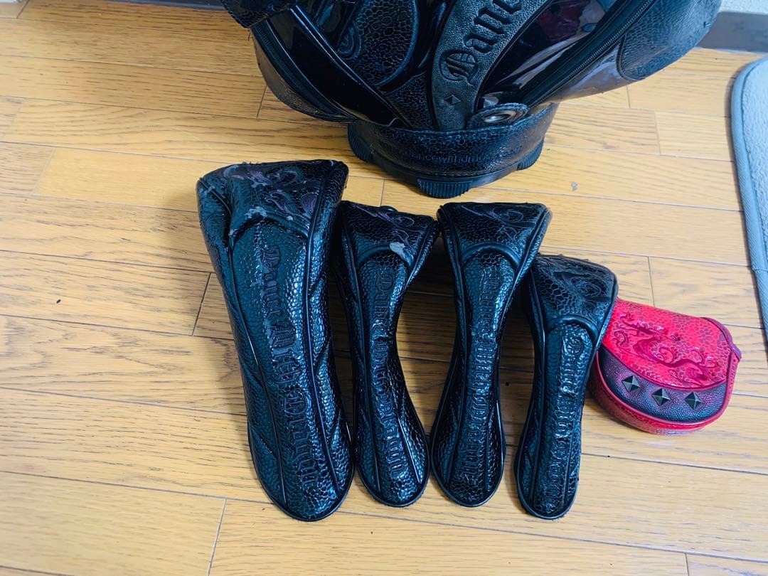 【早い者勝ち・大人気】ダンス・ウィズ・ドラゴン ゴルフバッグ ブラック(消毒済)