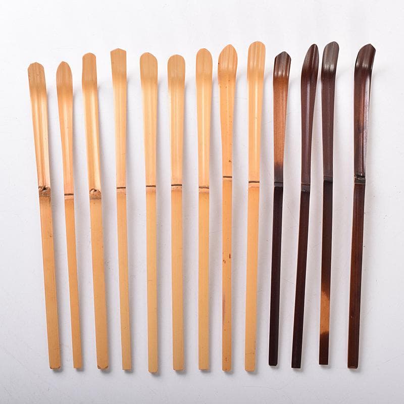 茶道具　表千家流歴代宗匠好茶杓　歴代茶杓　十三本　書付共筒　V　R7767