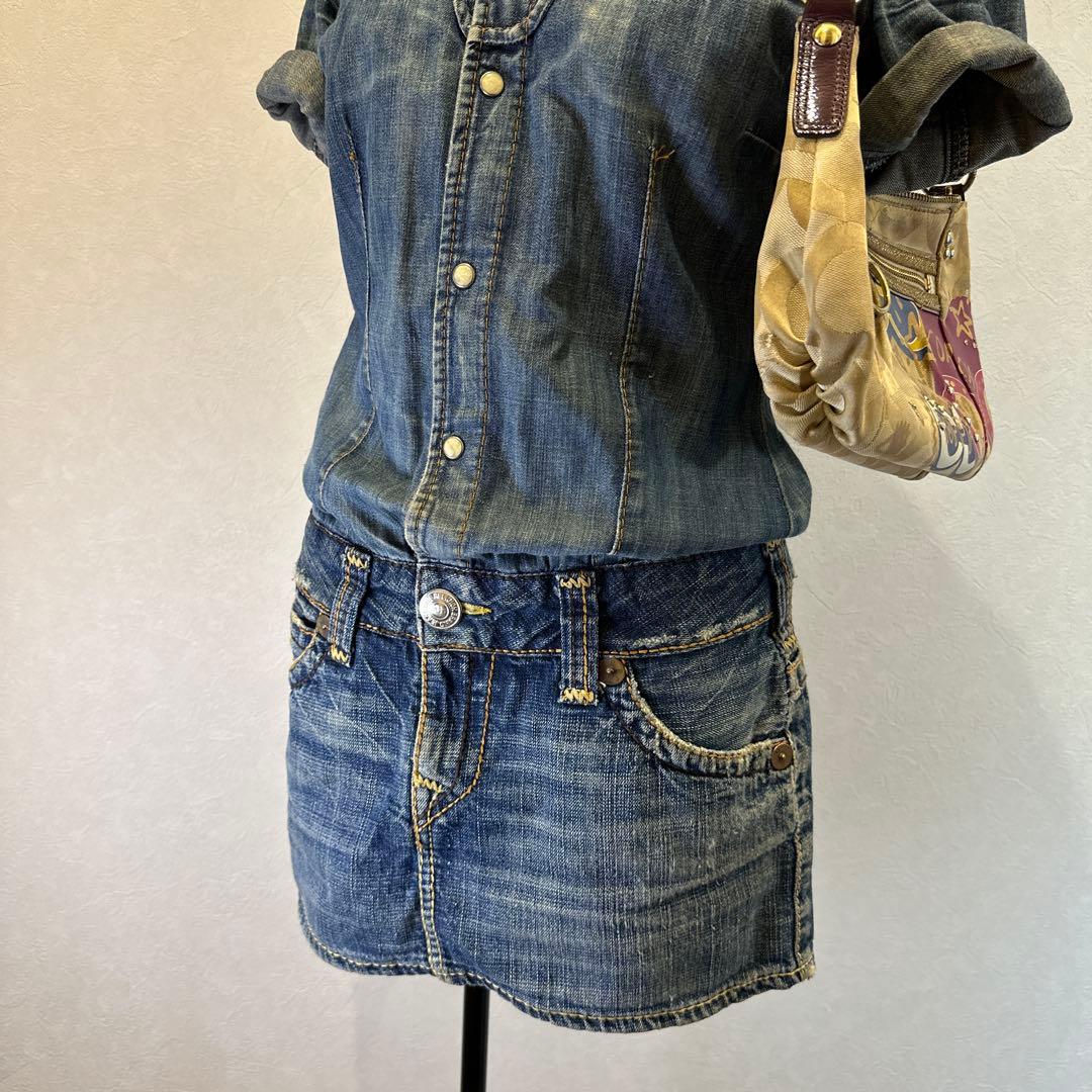 TRUE RELIGION denimallinone Y2Kグランジ平成ギャル