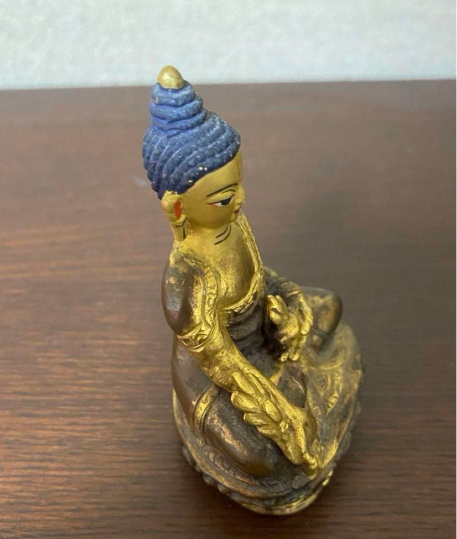 チベット　銅製　特大鍍金仏　ネパール仏像　家内仏堂 奉納 装飾品 工芸品 置物