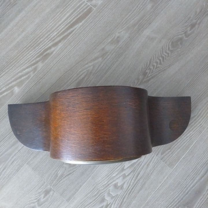 イギリスアンティーク1931年 アナログ時計 木製阪急「英国アンティーク展」購入