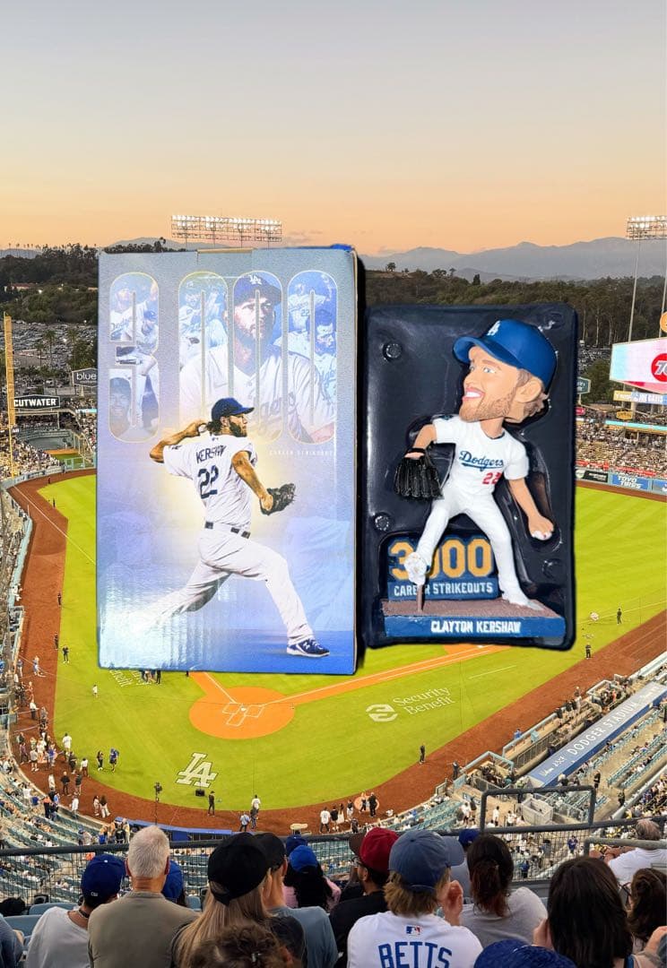 【非売品】引退 カーショー 3000奪三振記念 ボブルヘッド 激レア ドジャース