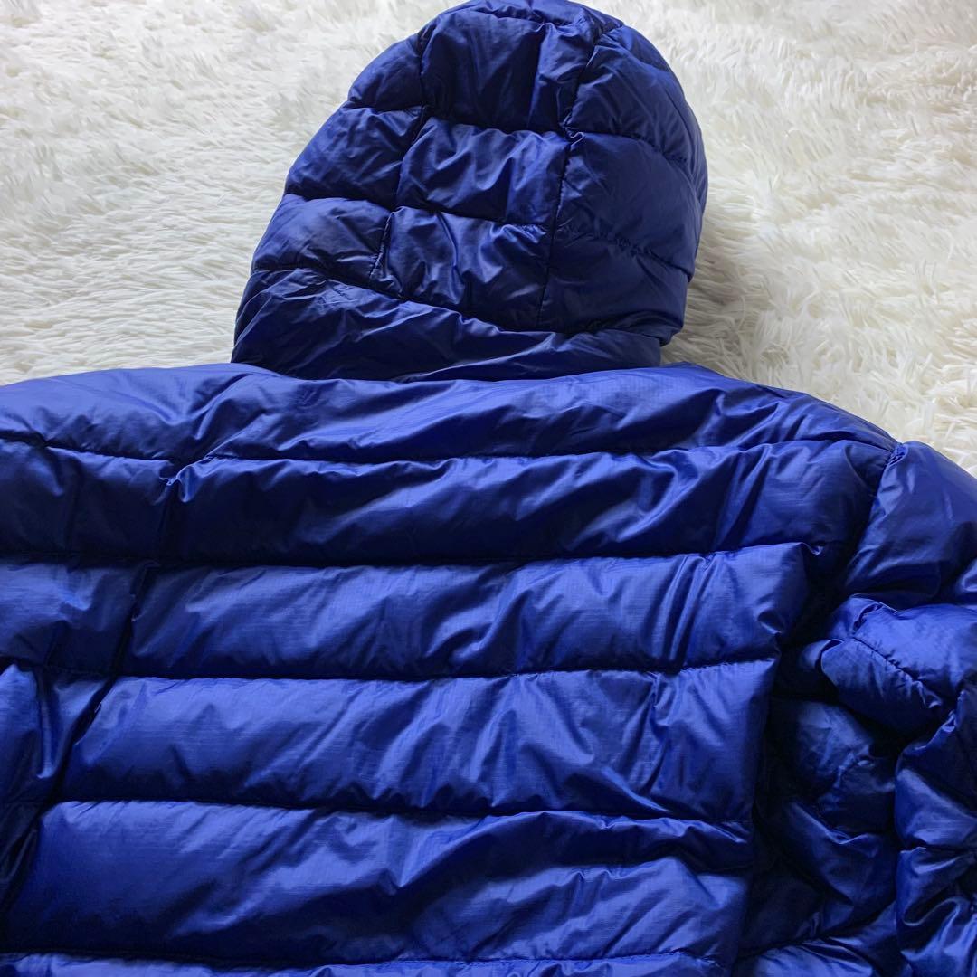 お*具様 美品■モンベル ダウンジャケット リバーシブル ブルー　1101492