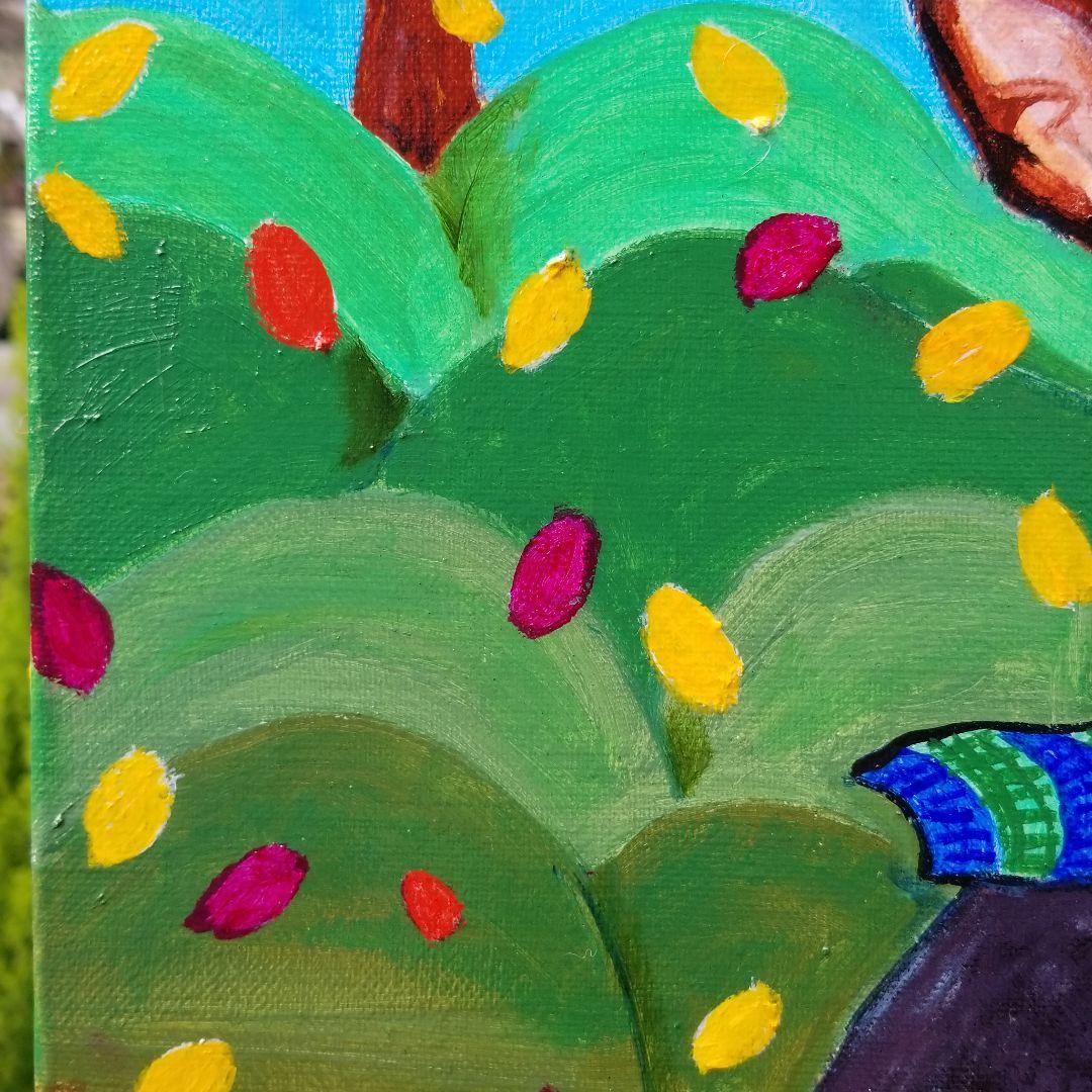 油絵　専用　秋のまあろちゃん