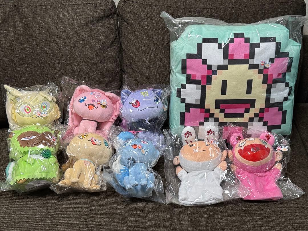 新品 カイカイキキ ぬいぐるみ クッション セット 村上隆