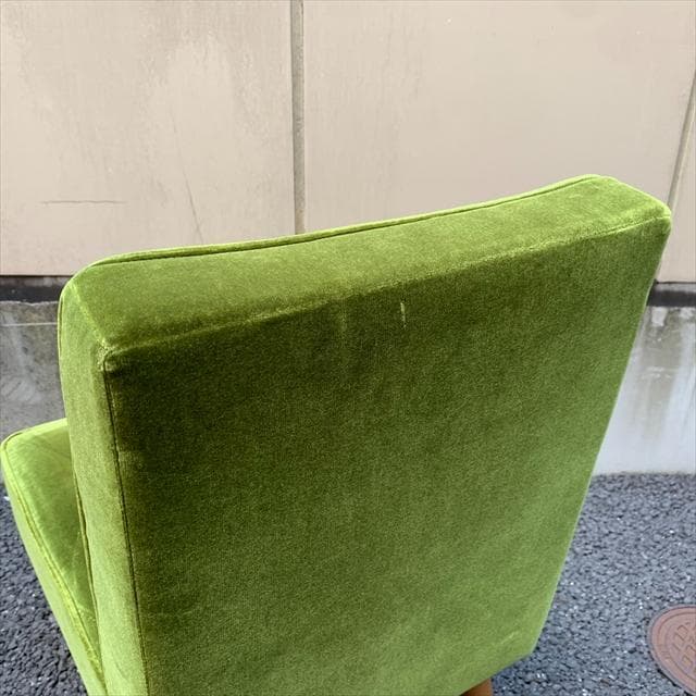 カリモク60 カフェチェア モケットグリーン